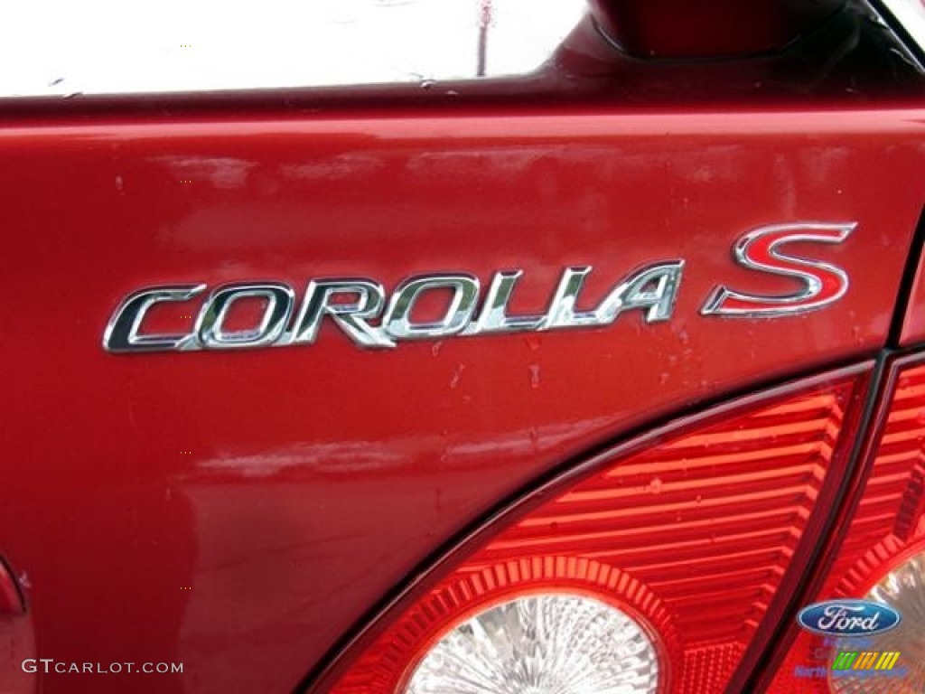 2007 Corolla S - Impulse Red Pearl / Dark Charcoal photo #37