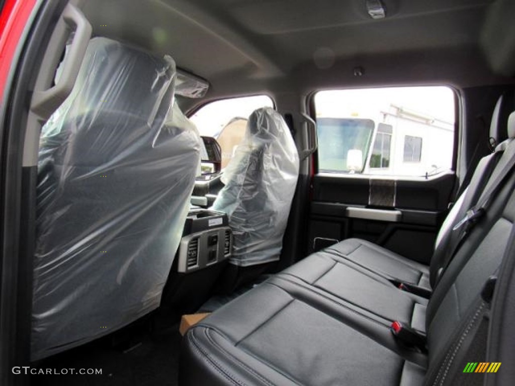 Black Interior 2017 Ford F250 Super Duty Lariat Crew Cab 4x4 Photo #118338059