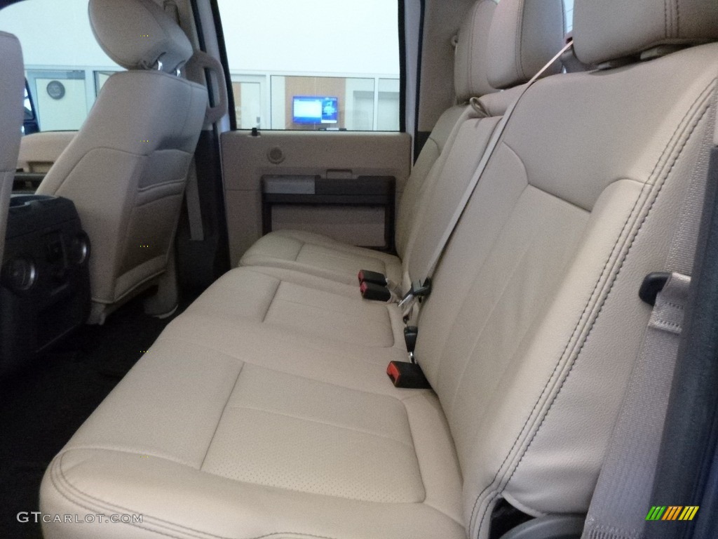 2014 F350 Super Duty Lariat Crew Cab 4x4 - Oxford White / Adobe photo #7