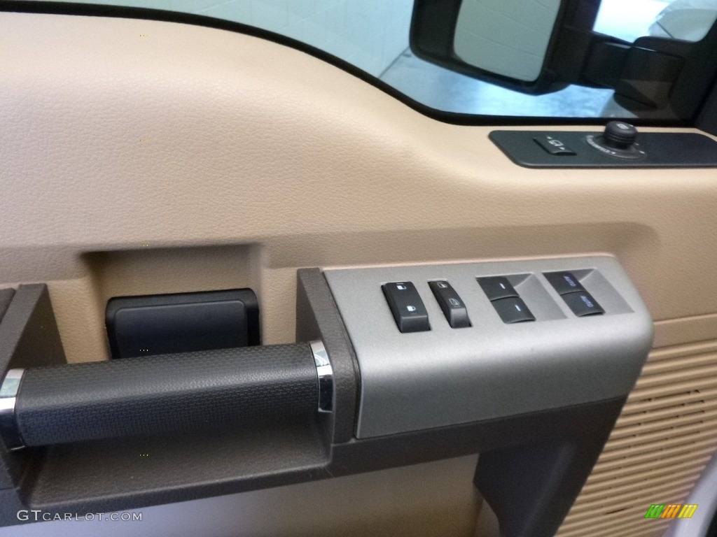 2014 F350 Super Duty Lariat Crew Cab 4x4 - Oxford White / Adobe photo #10