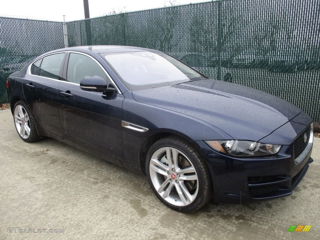 2017 XE 35t Prestige AWD - Dark Sapphire Blue / Jet photo #1