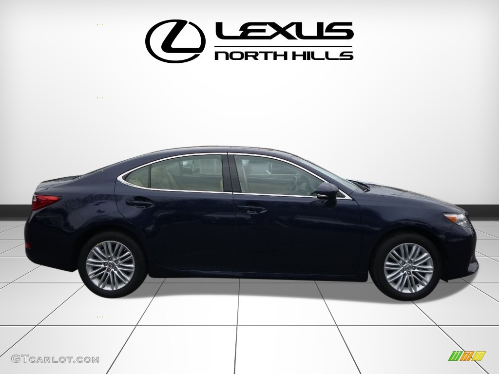 2014 ES 350 - Cerulean Blue Metallic / Parchment photo #2