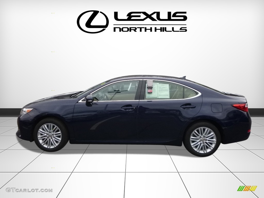 2014 ES 350 - Cerulean Blue Metallic / Parchment photo #3