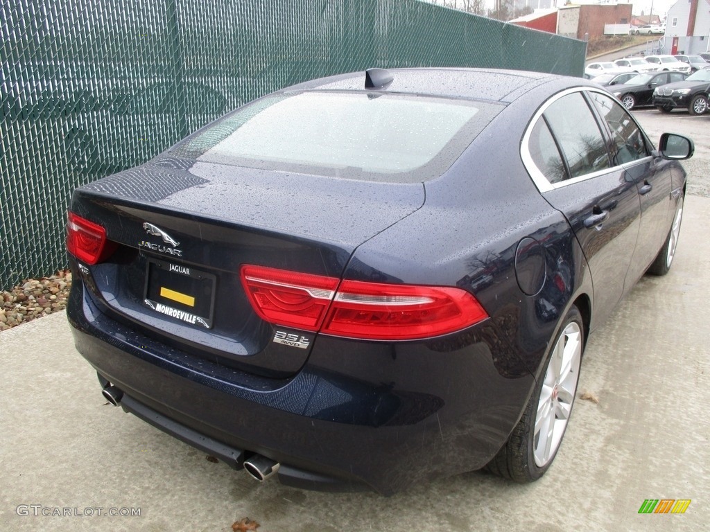 2017 XE 35t Prestige AWD - Dark Sapphire Blue / Jet photo #4