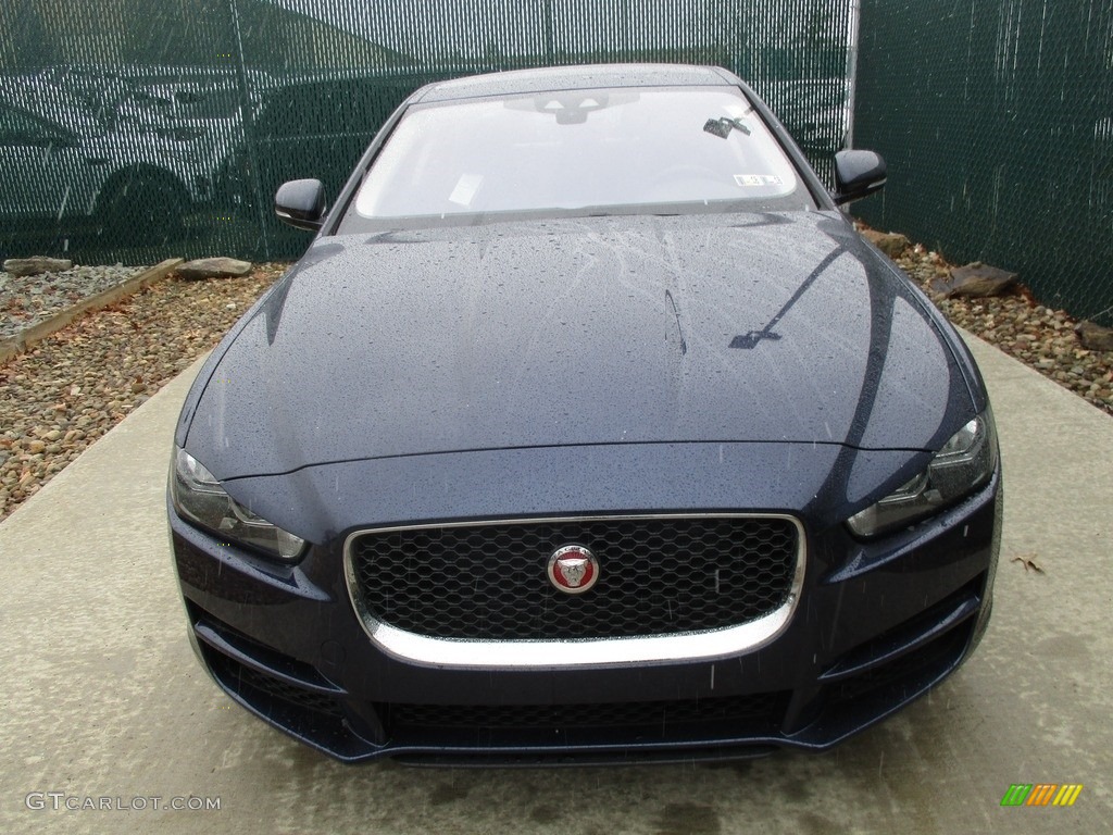 2017 XE 35t Prestige AWD - Dark Sapphire Blue / Jet photo #7
