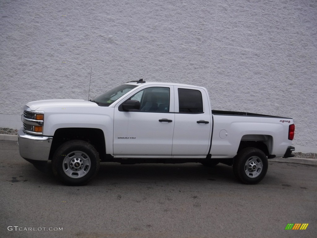 2017 Silverado 2500HD Work Truck Double Cab 4x4 - Summit White / Dark Ash/Jet Black photo #2