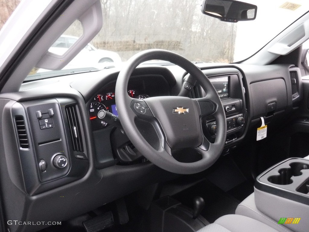 2017 Silverado 2500HD Work Truck Double Cab 4x4 - Summit White / Dark Ash/Jet Black photo #9