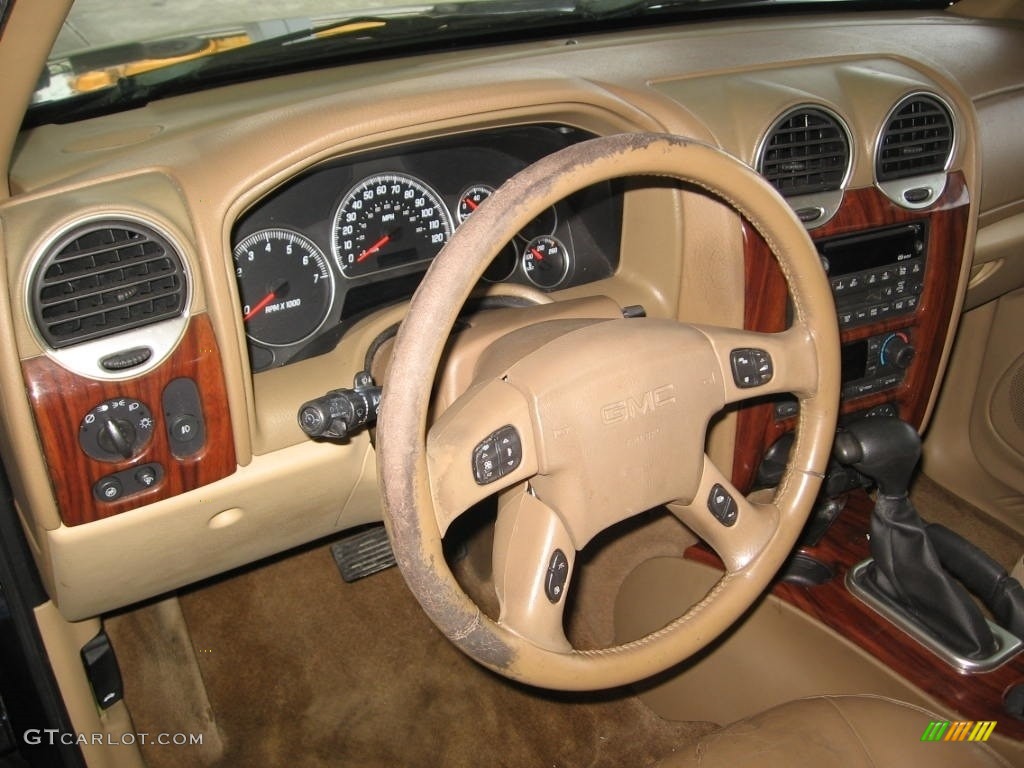 2003 Envoy SLT - Indigo Blue Metallic / Light Oak photo #6