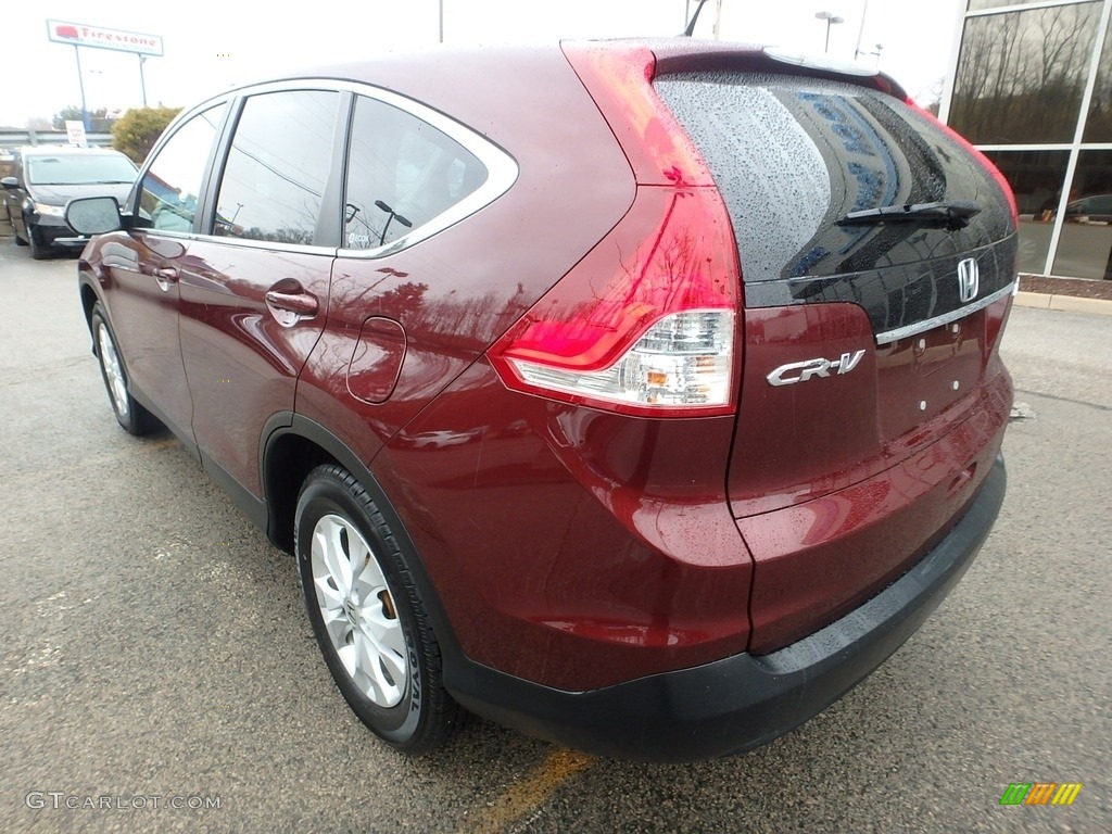 2012 CR-V EX 4WD - Basque Red Pearl II / Gray photo #3