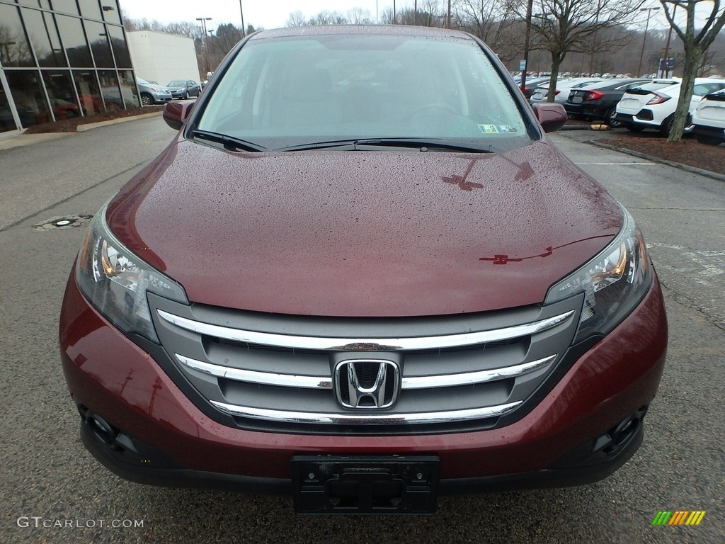 2012 CR-V EX 4WD - Basque Red Pearl II / Gray photo #9