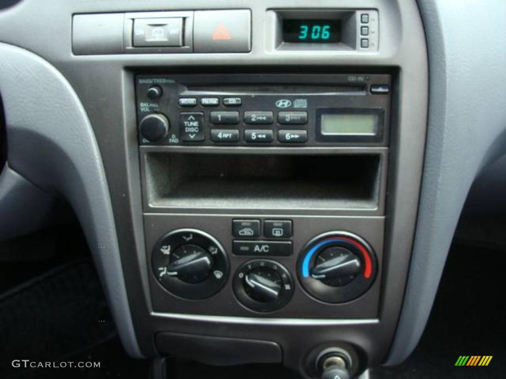 2002 Elantra GT Hatchback - Carbon Blue / Dark Gray photo #11