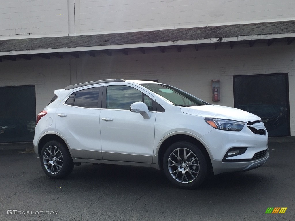 White Frost Tricoat 2017 Buick Encore Sport Touring AWD Exterior Photo #118346557