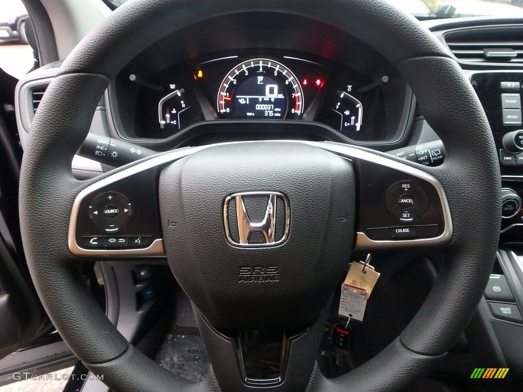 2017 Honda CR-V LX AWD Black Steering Wheel Photo #118347550