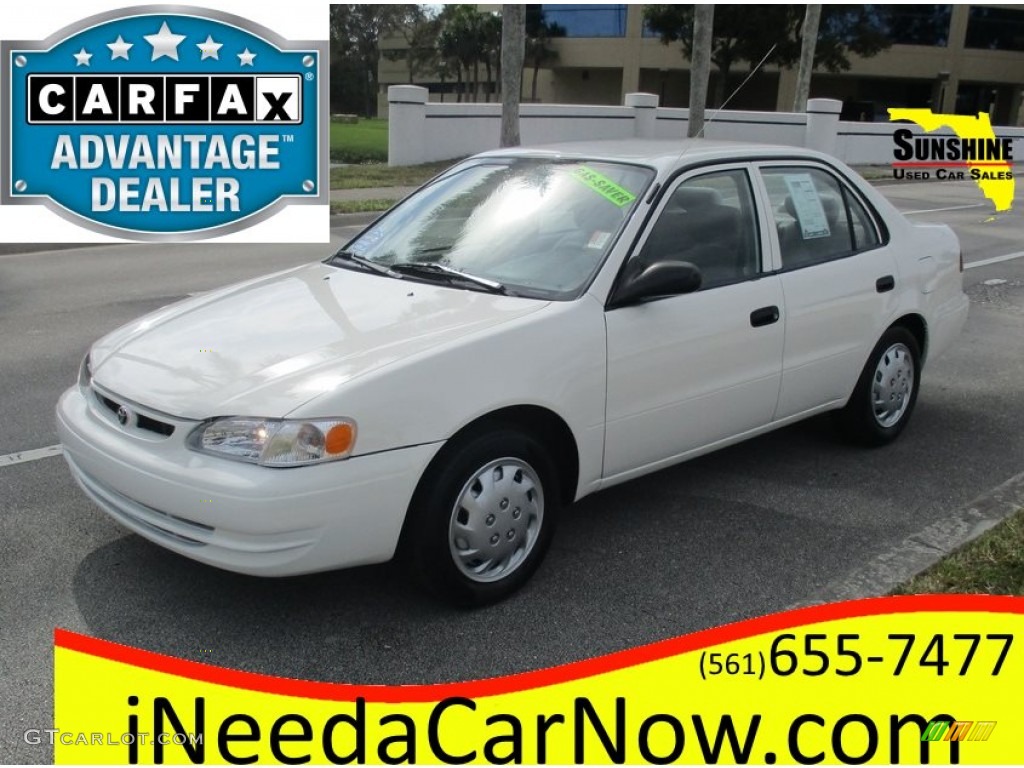 1999 Corolla VE - Super White / Pebble Beige photo #1