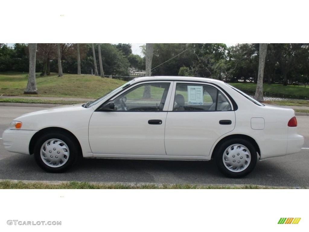 1999 Corolla VE - Super White / Pebble Beige photo #2