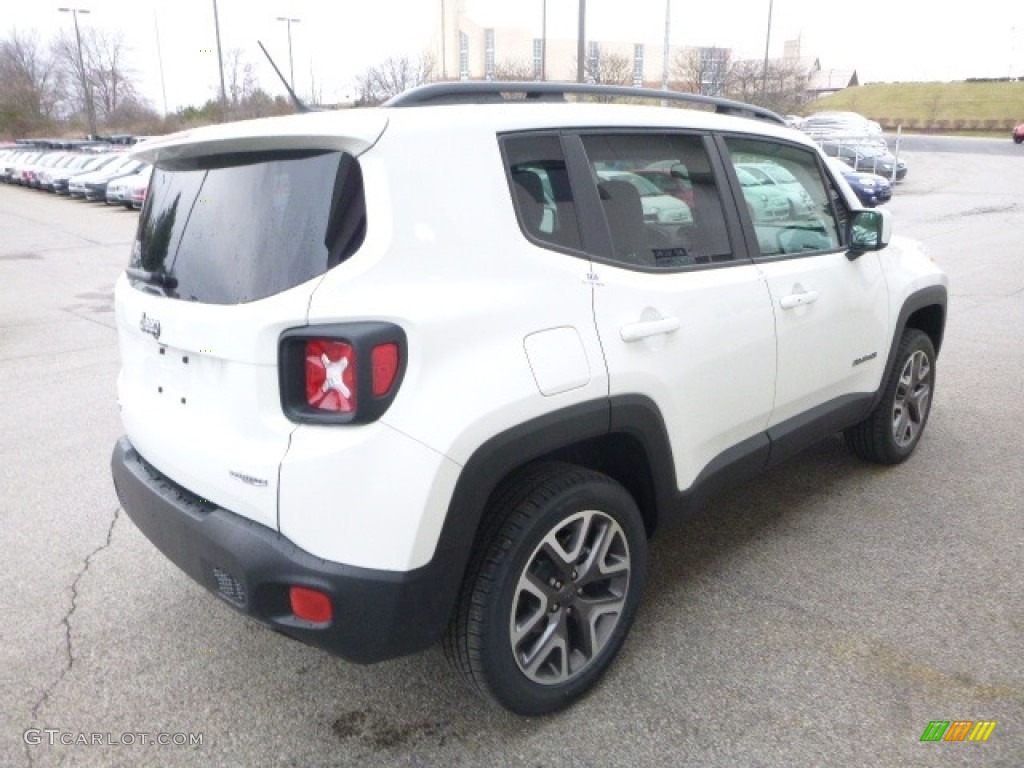 2017 Renegade Latitude 4x4 - Alpine White / Bark Brown/Ski Grey photo #7