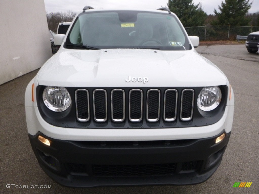 2017 Renegade Latitude 4x4 - Alpine White / Bark Brown/Ski Grey photo #12