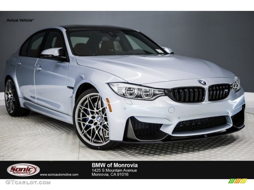2017 M3 Sedan - Silverstone Metallic / Sakhir Orange/Black photo #1
