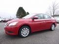 2013 Red Brick Nissan Sentra SV  photo #1