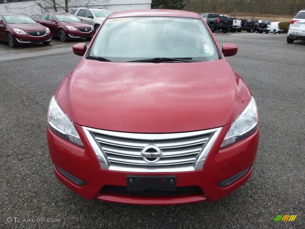 2013 Sentra SV - Red Brick / Charcoal photo #3