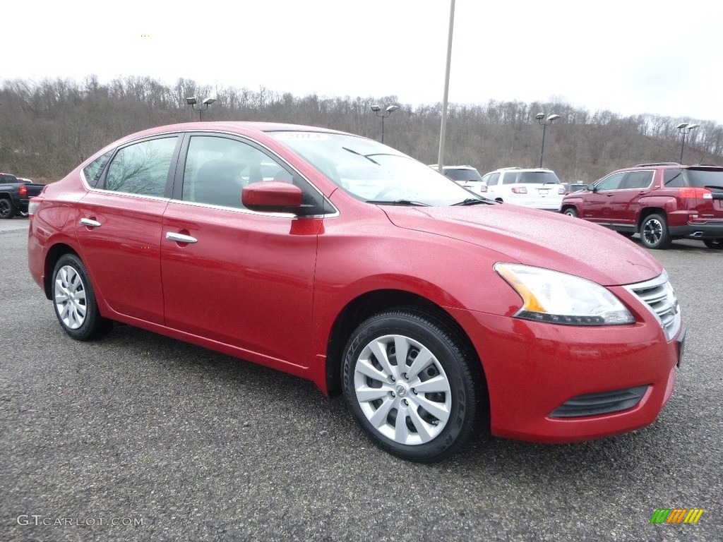 2013 Sentra SV - Red Brick / Charcoal photo #4