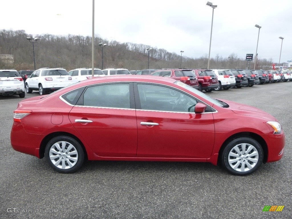 2013 Sentra SV - Red Brick / Charcoal photo #5
