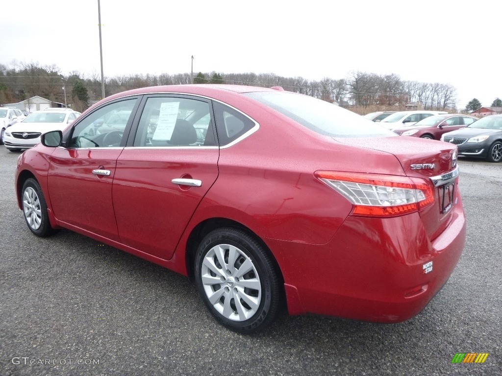 2013 Sentra SV - Red Brick / Charcoal photo #11