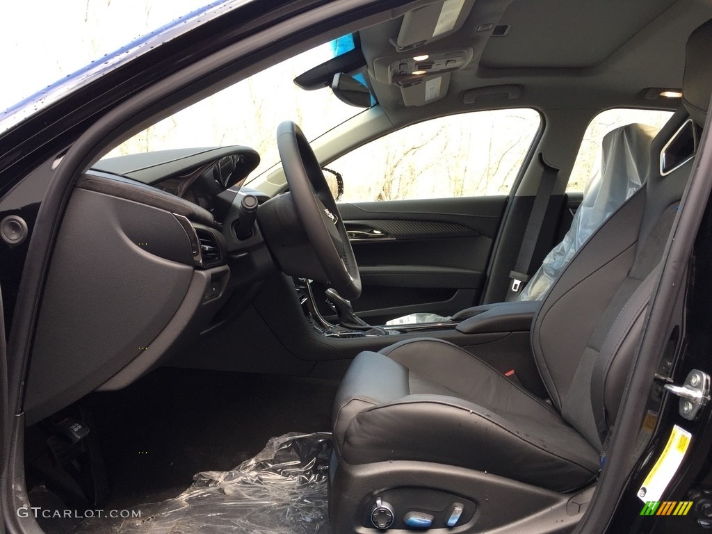 Jet Black w/Sueded Microfiber Inserts Interior 2017 Cadillac ATS Luxury AWD Photo #118350217