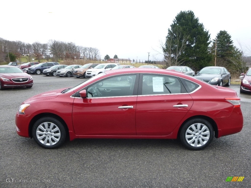 2013 Sentra SV - Red Brick / Charcoal photo #12