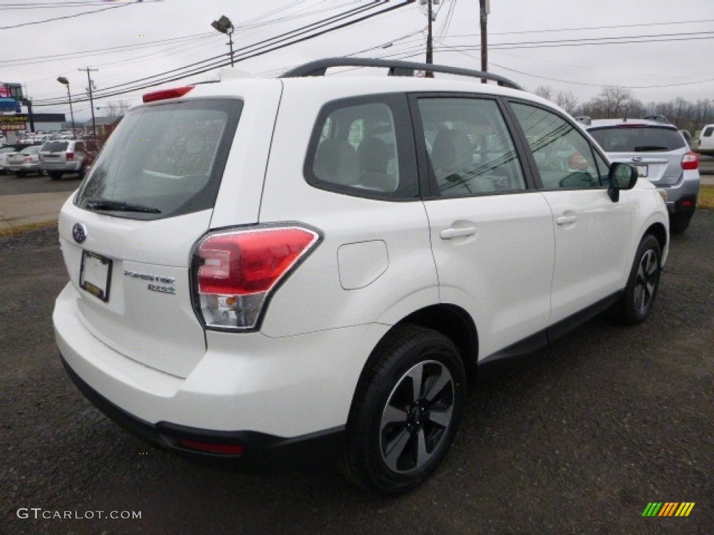 2017 Forester 2.5i - Crystal White Pearl / Gray photo #6