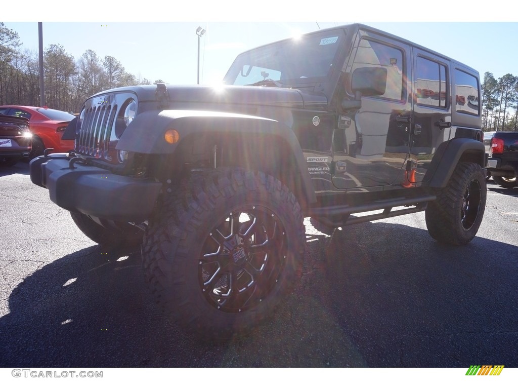 2017 Wrangler Unlimited Sport 4x4 - Rhino / Black photo #3