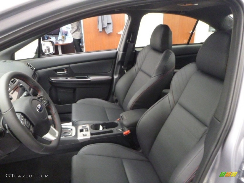 Carbon Black Interior 2017 Subaru WRX Limited Photo #118357177