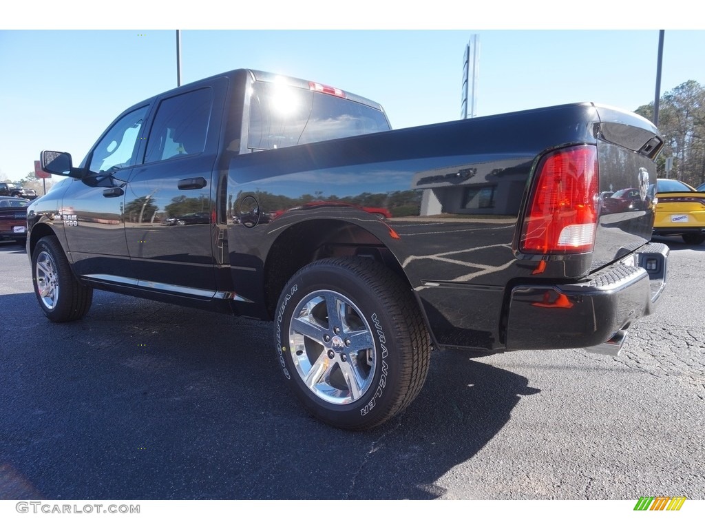 2017 1500 Express Crew Cab 4x4 - Brilliant Black Crystal Pearl / Black/Diesel Gray photo #5