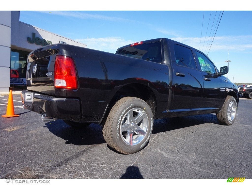 2017 1500 Express Crew Cab 4x4 - Brilliant Black Crystal Pearl / Black/Diesel Gray photo #7