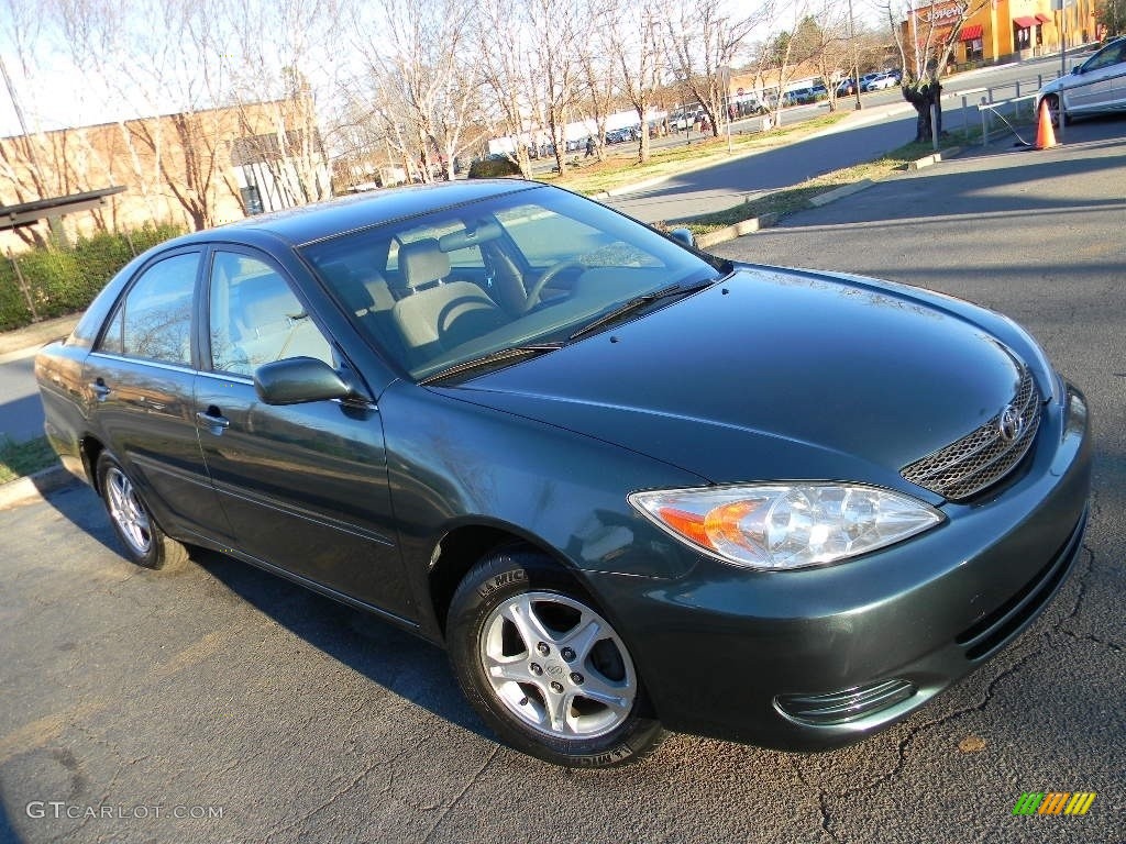 2002 Camry SE - Aspen Green Pearl / Dark Charcoal photo #3