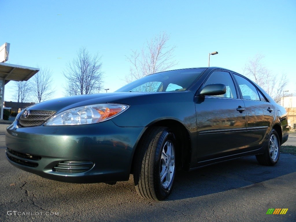 2002 Camry SE - Aspen Green Pearl / Dark Charcoal photo #6