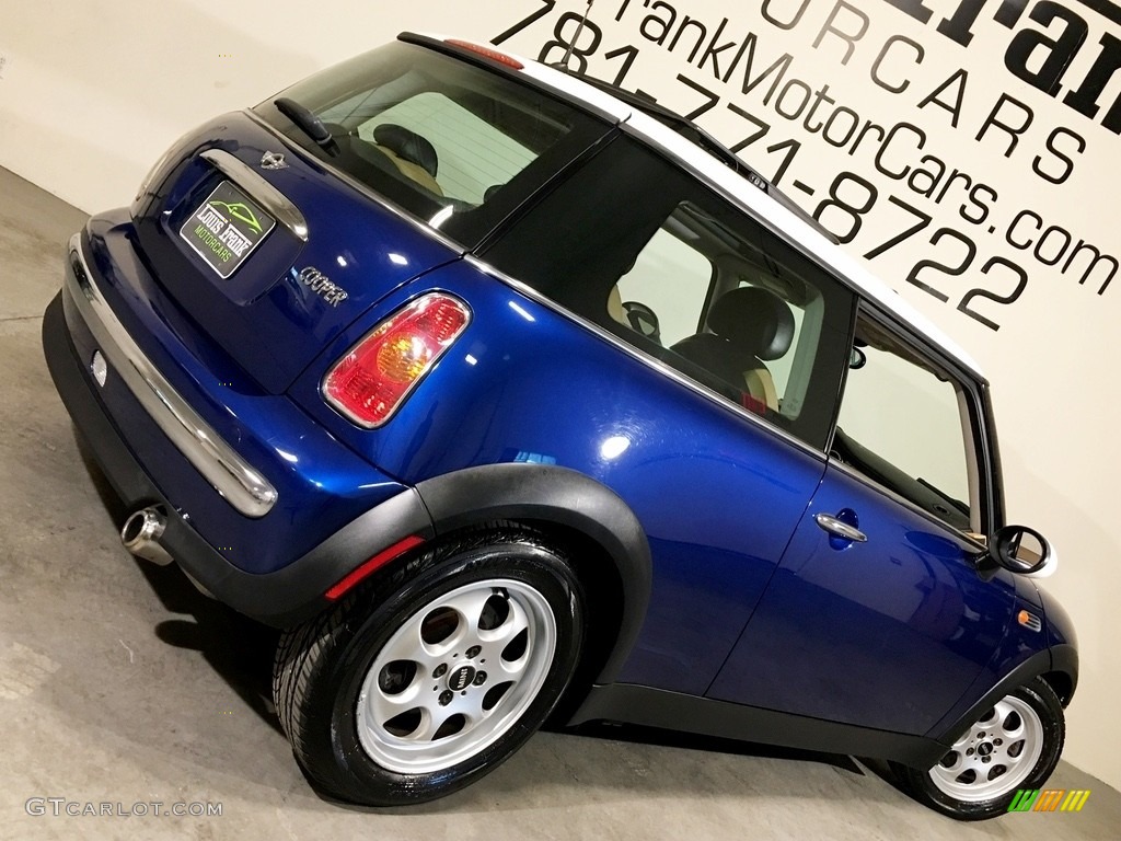 2003 Cooper Hardtop - Indi Blue Metallic / Cordoba Beige photo #5