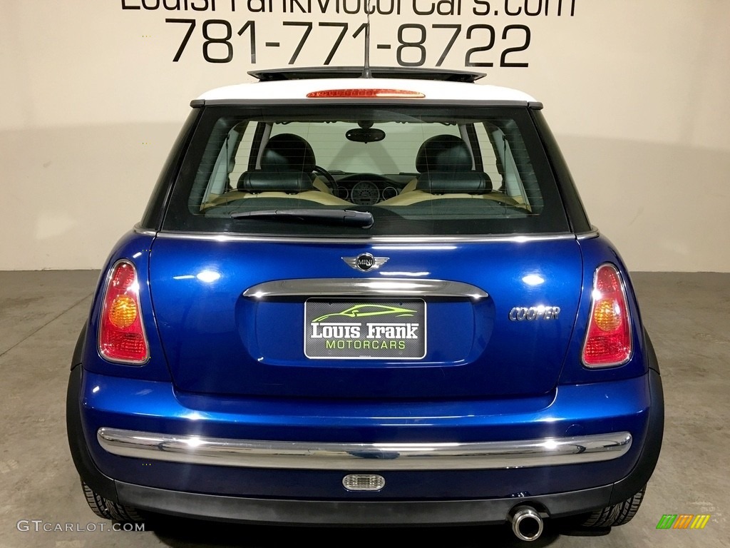 2003 Cooper Hardtop - Indi Blue Metallic / Cordoba Beige photo #8