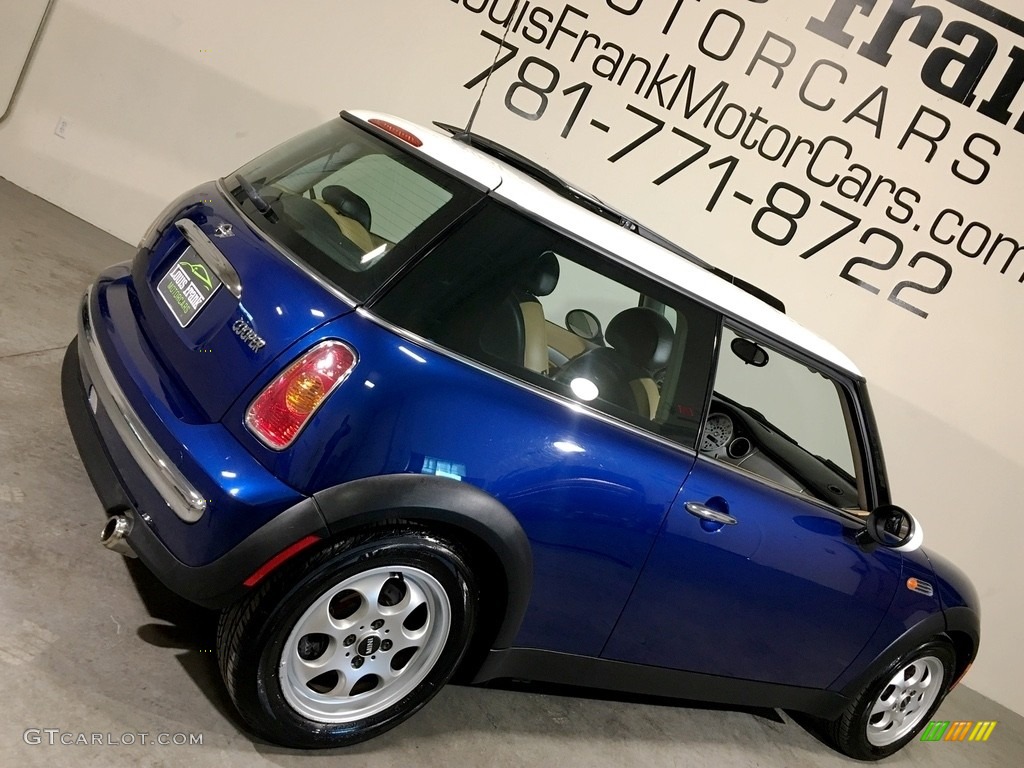 2003 Cooper Hardtop - Indi Blue Metallic / Cordoba Beige photo #17
