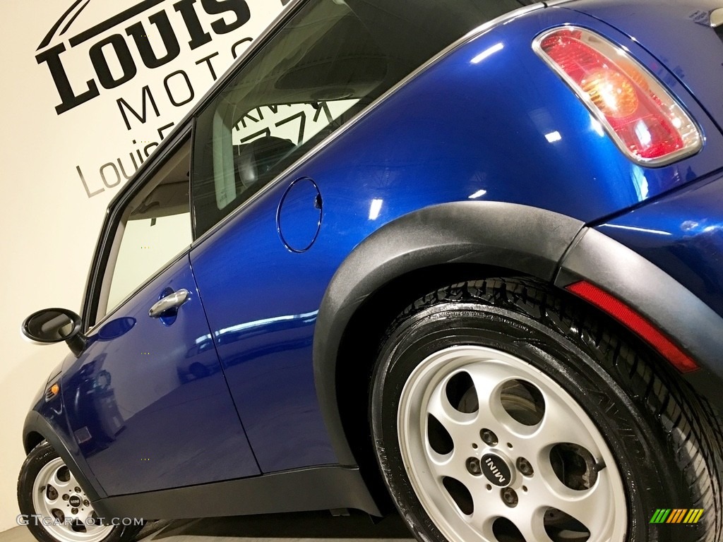 2003 Cooper Hardtop - Indi Blue Metallic / Cordoba Beige photo #19