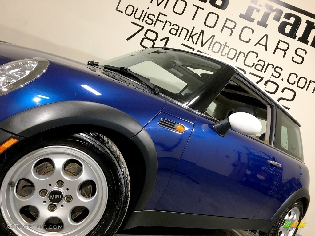 2003 Cooper Hardtop - Indi Blue Metallic / Cordoba Beige photo #20