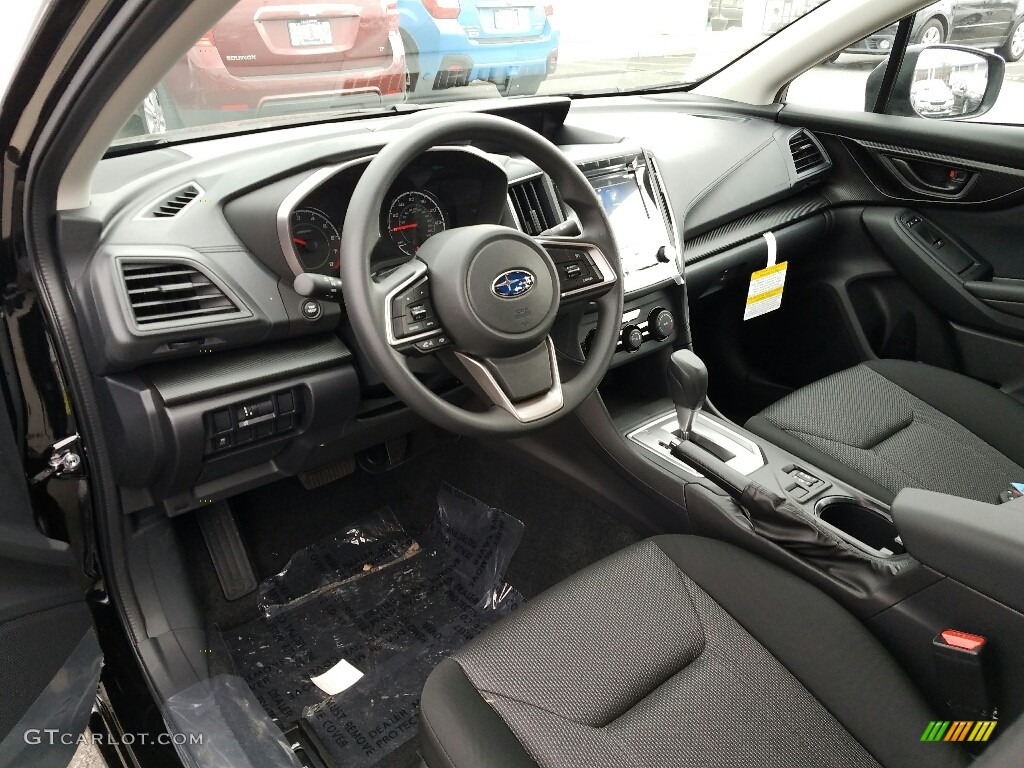 Black Interior 2017 Subaru Impreza 2.0i Premium 4-Door Photo #118362401