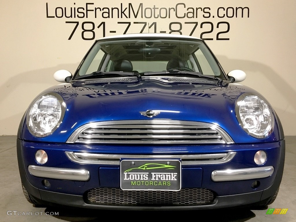 2003 Cooper Hardtop - Indi Blue Metallic / Cordoba Beige photo #23