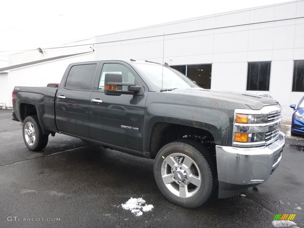 Graphite Metallic 2017 Chevrolet Silverado 2500HD Work Truck Crew Cab 4x4 Exterior Photo #118362471