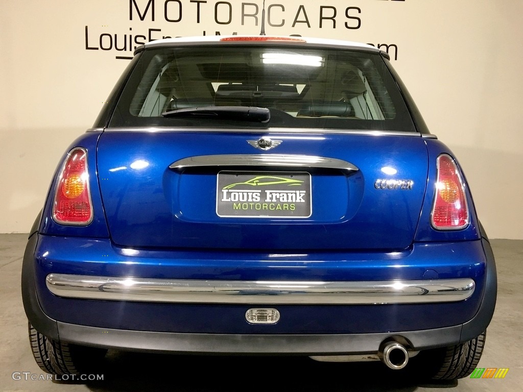 2003 Cooper Hardtop - Indi Blue Metallic / Cordoba Beige photo #26