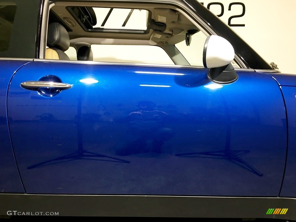 2003 Cooper Hardtop - Indi Blue Metallic / Cordoba Beige photo #31