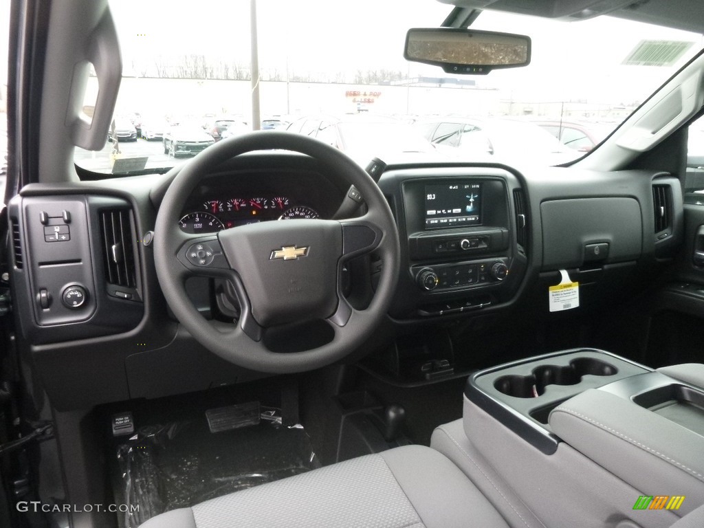 Dark Ash/Jet Black Interior 2017 Chevrolet Silverado 2500HD Work Truck Crew Cab 4x4 Photo #118362717