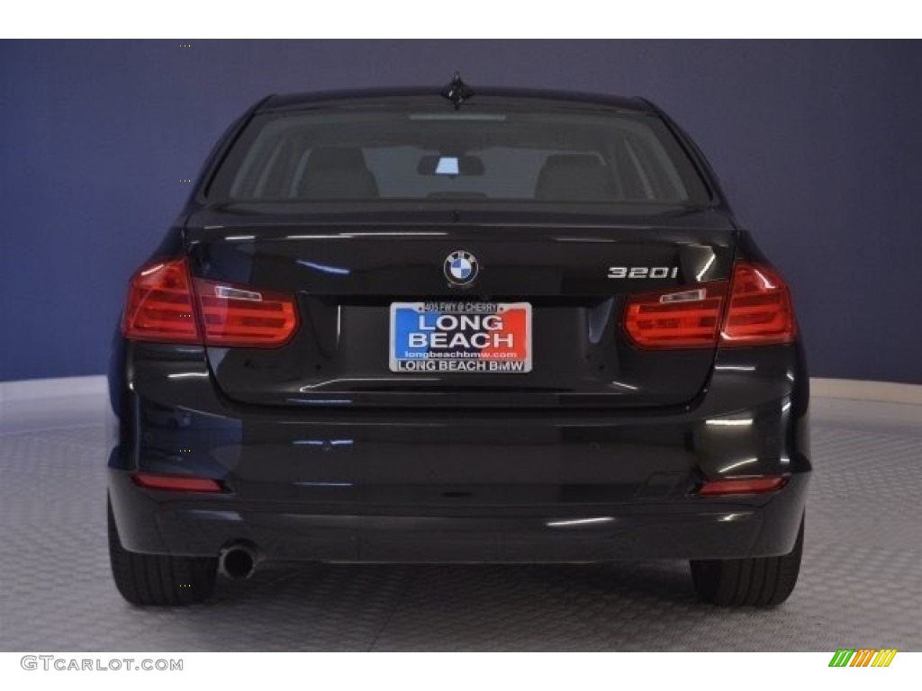 2014 3 Series 320i Sedan - Black Sapphire Metallic / Black photo #6
