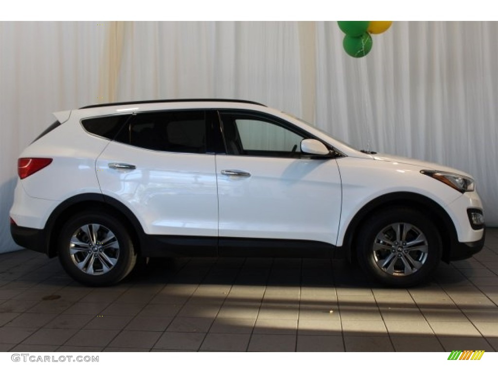 2014 Santa Fe Sport AWD - Frost White Pearl / Beige photo #3