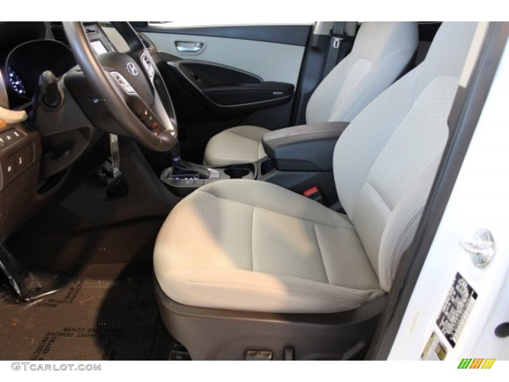 2014 Santa Fe Sport AWD - Frost White Pearl / Beige photo #9